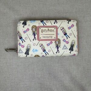 LOUNGEFLY X Harry Potter Luna Lovegood All Over Print Zip Around Wallet